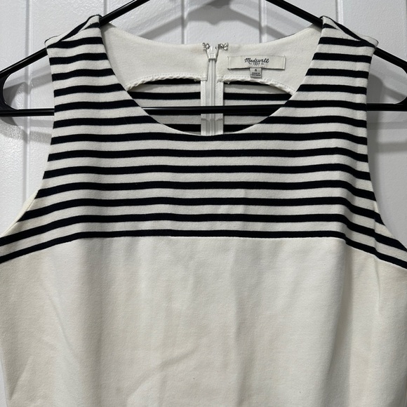 Madewell Verse Dress in Ivory Stripe - Picture 3 of 9
